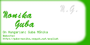 monika guba business card
