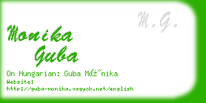 monika guba business card